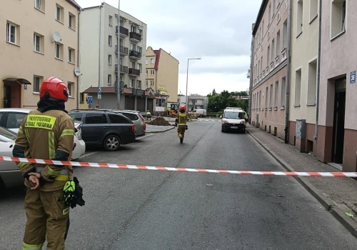 Z sieci ulatniał się gaz. Wjazd na Słoneczną zamknięty