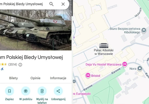 Zdemolowali Warszawę w Mapach Google. 