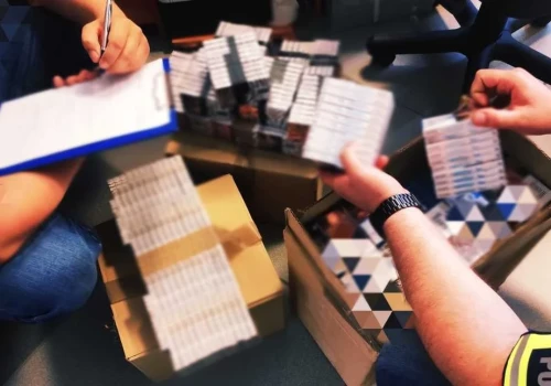 Akcja policji w gminie Wysokie Mazowieckie. Zabezpieczono nielegalne papierosy