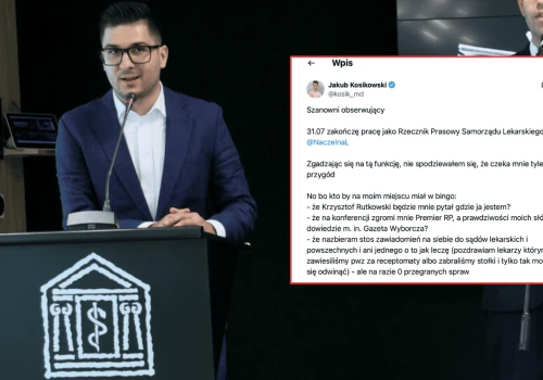 Ważna zmiana w NIL od 1 sierpnia. Po 3 latach lek. Jakub Kosikowski odchodzi ze stanowiska