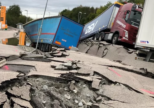 Zarzuty za osuwisko przy E6 w Szwecji – milionowa kara i zakaz prowadzenia firm