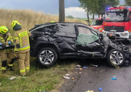 Zderzenie Hyundaia i dwóch Audi. Sześć osób rannych