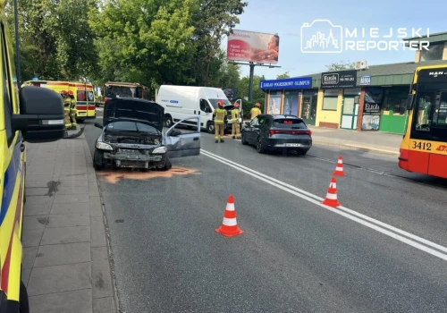 Zderzenie przy Cmentarzu Bródnowskim. Ulica św. Wincentego była zablokowana