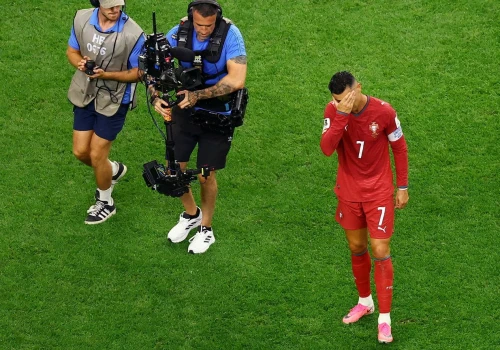Ostatni mecz na mundialu. Fotoreporterzy czekali na to, co zrobi Ronaldo