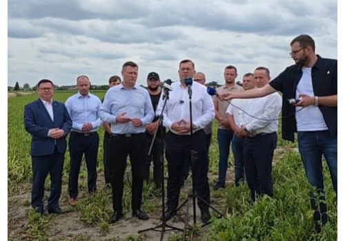 Grad zniszczył pola w Wielkopolsce. Minister Krajewski zapowiada szybką pomoc dla rolników