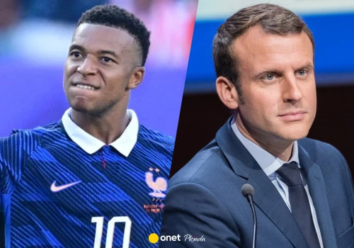 Emmanuel Macron staje murem za Kylianem Mbappe. 