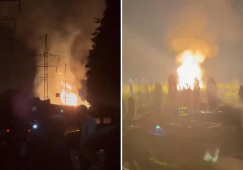 Pożar obiektu Gazpromu, setki dronów leciały na Moskwę. 