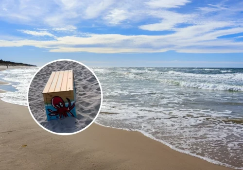 Spacerowicz otworzył skrzynię na polskiej plaży. Mocno się zdziwił
