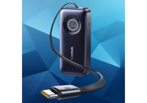Powerbank Baseus EnerCore CR11 20000 mAh 67W z wbudowanym kablem USB-C za 99 zł w RTV Euro AGD