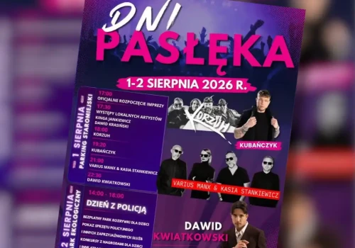 Dni Pasłęka 2026 nadchodzą! Znamy pełny program – Dawid Kwiatkowski, Varius Manx i Kubańczyk rozgrzeją publiczność