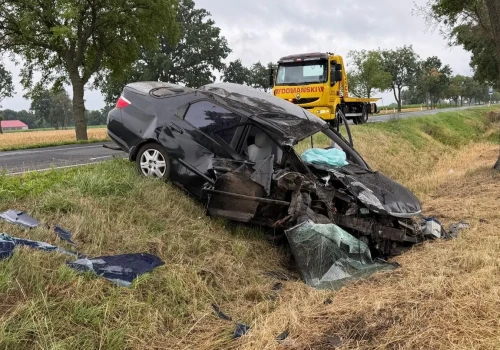 Był pościg i dachowanie (ZDJĘCIA)