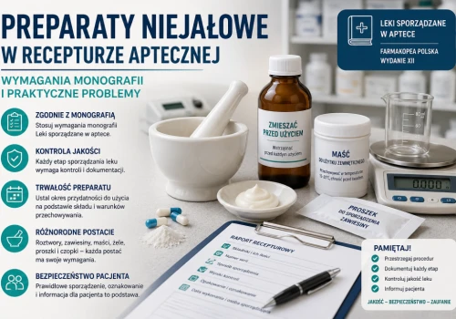 Preparaty niejałowe w recepturze aptecznej — wymagania monografii i praktyczne problemy
