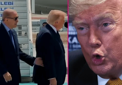 Zdezorientowany Trump prowadzony za rękę w Ankarze. Komentarze nie pozostawiają złudzeń
