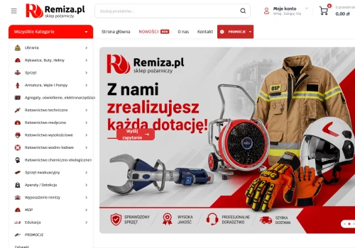 Nowa odsłona sklepu Remiza.pl. Rozwijamy się dla strażaków