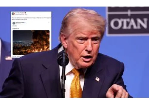 Trump publikuje nagrania ataków na Iran i się odgraża. Wpadka ze zdjęciem