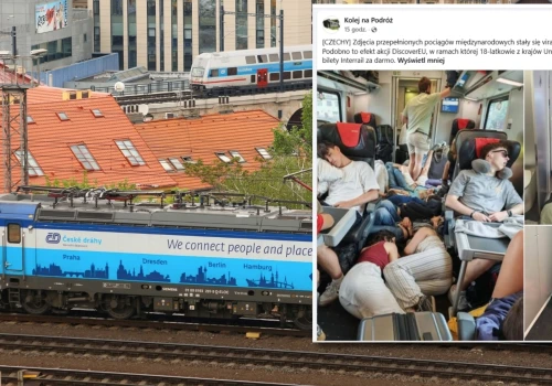 Chaos w czeskich pociągach. Pasażerowie leżeli w przejściach