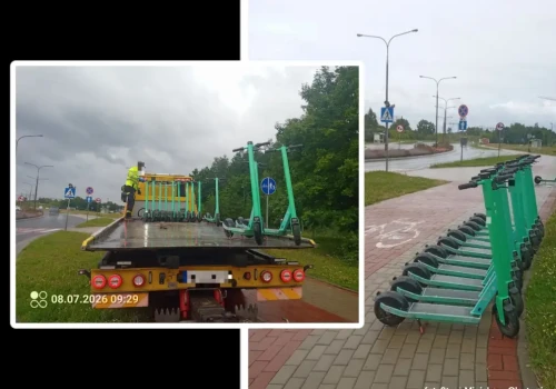 ​Na Sielskiej wcale nie było sielsko. Hulajnogi zablokowały chodnik, skończyło się lawetą