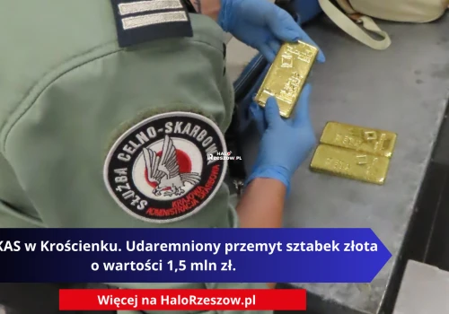 Akcja KAS w Krościenku. Udaremniony przemyt sztabek złota o wartości 1,5 mln zł.