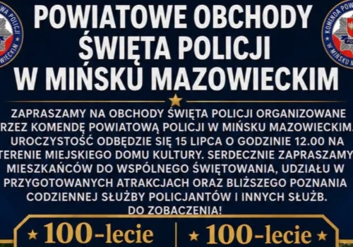 Święto Policji w Mińsku Mazowieckim. Rodzinny piknik z pokazami i atrakcjami