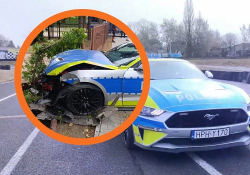 Policyjny Mustang rozbity. Miał wyjątkową historię, a w sieci był obiektem kpin