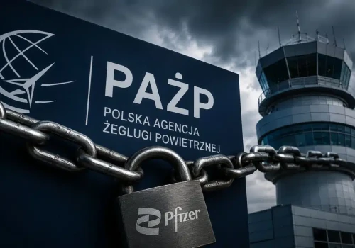 Pfizer zajął pieniądze Polskiej Agencji Żeglugi Powietrznej. Polskie niebo w szachu przez szczepionki