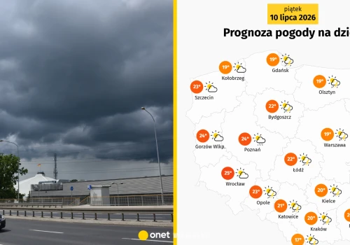 Nowa fala deszczowej pogody wtargnie dziś do Polski. Mamy szczegółową prognozę