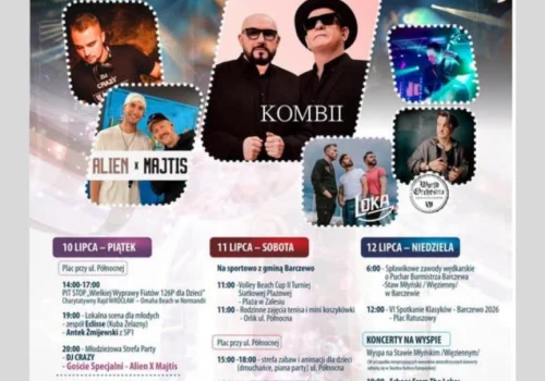 Startują Dni Barczewa - weekend pełen atrakcji i koncertów. Na scenie m.in. KOMBII oraz LOKA