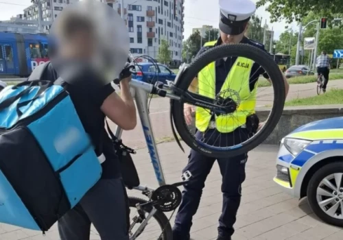 Najczęściej łapali rowerzystów jadących po chodniku