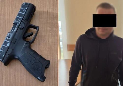 Zastraszył sklepową pistoletem na kulki. Przyszedł na policję, ale… w innej sprawie