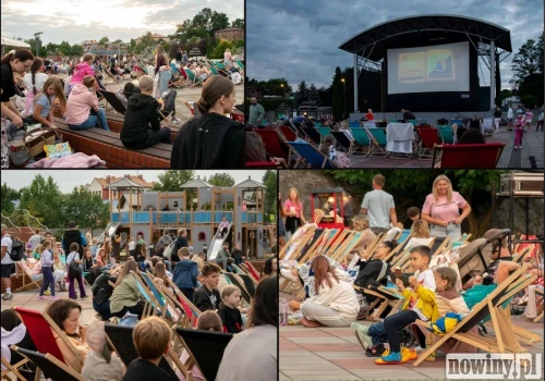 Kino pod chmurką przyciągnęło mieszkańców Marklowic na Słoneczną Wyspę