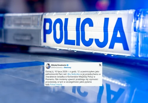 Policjanci zapukali do drzwi dziennikarki