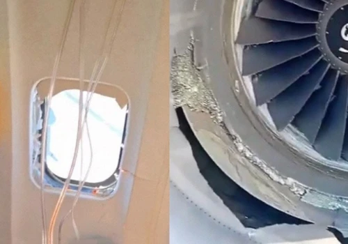 Awaryjne lądowanie B737 Ryanaira w Grecji po uszkodzeniu okna