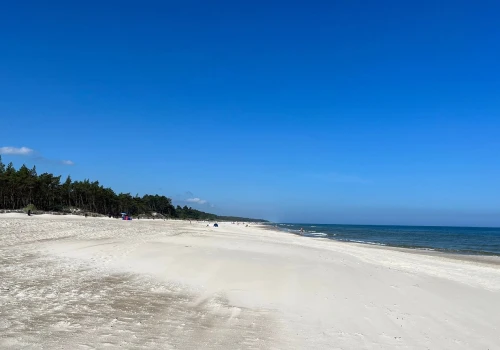 Tylko 3,5 km od Jastrzębiej Góry. Wracam tam co roku. Odkryłam Bałtyk bez tłumów w sezonie