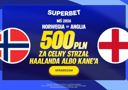 Superbet kod promocyjny: 500 zł za celny strzał Haalanda lub Kane'a