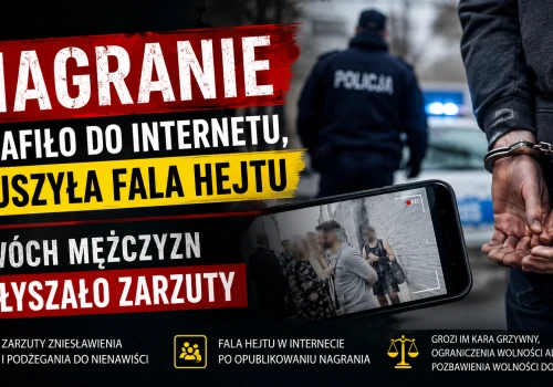 Nagranie trafiło do internetu, ruszyła fala hejtu. Dwóch mężczyzn usłyszało zarzuty
