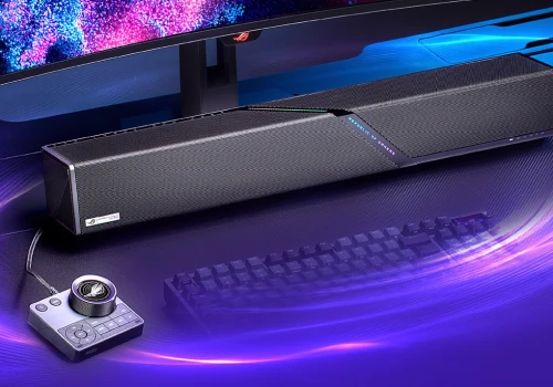 Dolby Atmos, potężny bas i mikrofony. Asus pokazuje swój soundbar ROG Gjallar