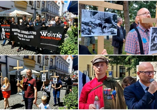 „Chcemy ekshumacji i godnego pochówku ofiar”. Przez Nowy Sącz przeszedł Marsz Wołyński