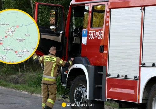 Duży pożar na Dolnym Śląsku. Ogromne kłęby dymu nad miastem