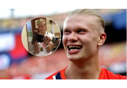 Erling Haaland kiedyś odwiedził Polskę i otrzymał NAGRODĘ. Jak wtedy wyglądał?