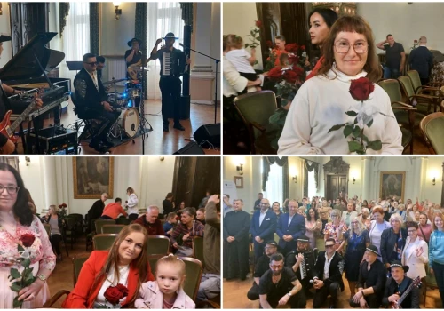 Małgorzaty przybyły do ratusza w Nowym Sączu. Kwiaty, perły i muzyczna niespodzianka