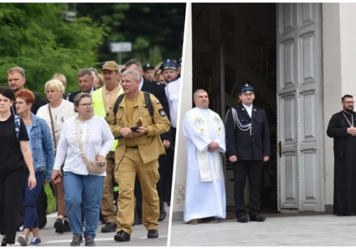 Strażacy pielgrzymowali do Różanegostoku
