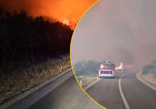 Duży pożar na chorwackiej Korczuli. 200 strażaków i samoloty w akcji