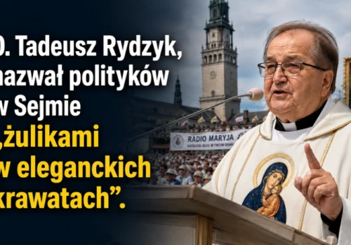 Jasna Góra/ O. Tadeusz Rydzyk: niektórzy politycy w Sejmie to „żuliki w eleganckich krawatach”