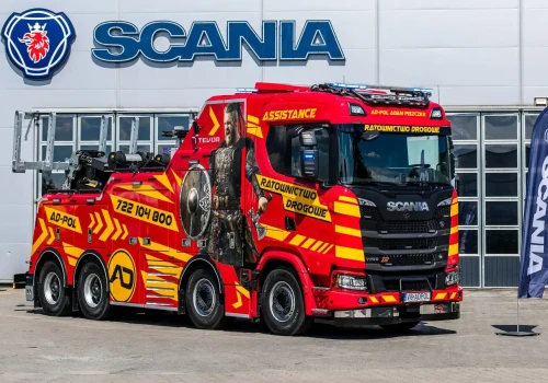 770-konna Scania dla pomocy drogowej Ad-Pol – potężny holownik pod Wrocławiem