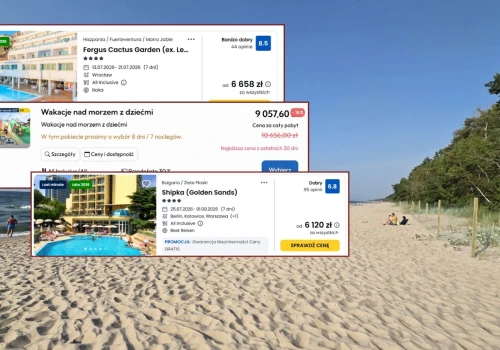 9 tys. zł za tydzień all inclusive nad Bałtykiem. W Bułgarii taniej o prawie 3 tys.