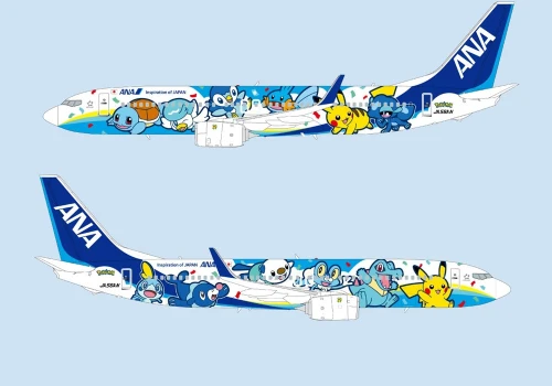 ANA: Blue Pokémon Jet na B737. Będzie to trzeci samolot w barwach Pokemonów
