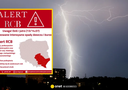 Gwałtowne burze nad Polską, pojawia się grad. To będą groźne godziny