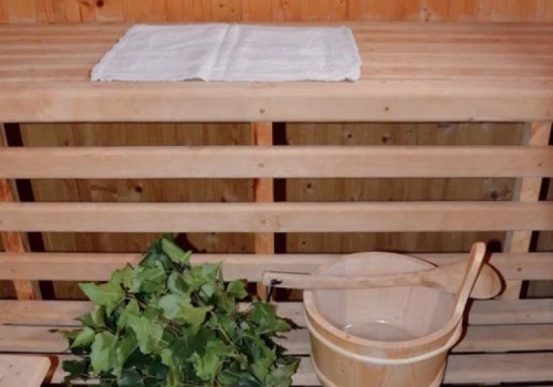 Sauna fińska z zapasem rózg