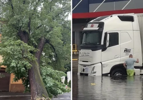 Burze i ulewy na Dolnym Śląsku. Zerwane dachy, ewakuacja obozów