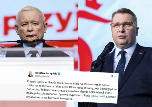 Czarnek mówi, że nie będzie pomagania Ukrainie, prezes Kaczyński mówi, że będzie i już